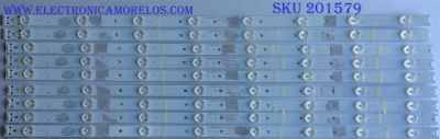 KIT DE LED PARA TV / HITACHI ((INCOMPLETO SOLO 9 PIEZAS)) HK650WLEDM-AH41H / HK65D08A-ZC21AG-04 / 303HK650039 / 2301065F700190 / 2010017616-1 / MODELO LE65K6R9	