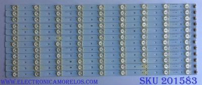KIT DE LED´S PARA TV ( 12 PIEZAS) / RCA 01.JL.D5591235-31AS / 92M32 D140609 / D140609 / PANEL T550HVN03.3-12V / MODELO LED55G55R120Q