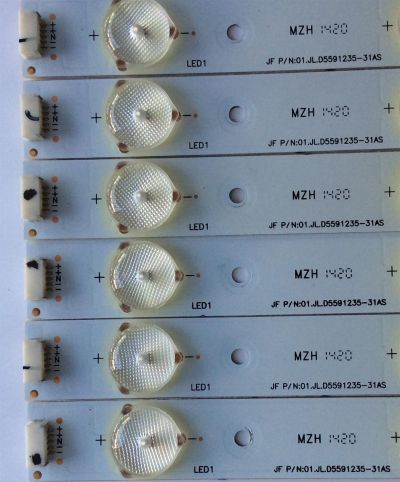 KIT DE LED´S PARA TV ( 12 PIEZAS) / RCA 01.JL.D5591235-31AS / 92M32 D140609 / D140609 / PANEL T550HVN03.3-12V / MODELO LED55G55R120Q - Imagen 3