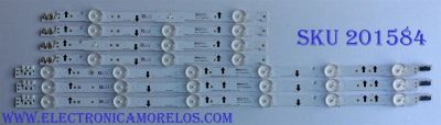 KIT DE LED´S PARA TV / SAMSUNG((INCOMPLETO SOLO 7 PIEZAS))CY-GH040BGLVXH / 30449A/30450A / BN96-30449A( 3 PIEZAS )/ BN96-30450A( 4 PIEZAS )/ SAMSUNG_2014SVS40_3228_L06_REV1.1_131112 / SAMSUNG_2014SVS40_3228_R03_REV1.1_131112 /MODELO LH40DMEPLGA/GO TS02