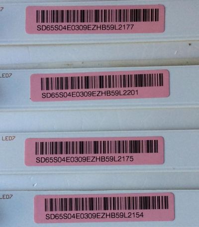 KIT DE LED´S PARA TV ( 18 PIEZAS) / SONY SVA650A09_SVA650A30_REV04_9LED_150519 / SD65S04E0309E / PANEL S650QF59 V3 / MODELO XBR-65X850C - Imagen 2