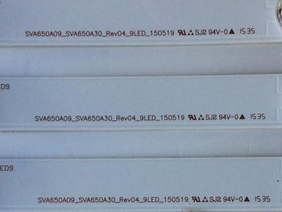 KIT DE LED´S PARA TV ( 18 PIEZAS) / SONY SVA650A09_SVA650A30_REV04_9LED_150519 / SD65S04E0309E / PANEL S650QF59 V3 / MODELO XBR-65X850C - Imagen 3