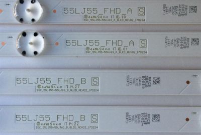KIT DE LED´S PARA TV ( 10 PIEZAS) / LG SSC_55LJ55/55UJ63_A_8LED_REV02_170224 / SSC_55LJ55/55UJ63_B_8LED_REV02_170224 / 55LJ55_FHD_A / 55UJ63_UHD_A / 55LJ55_FHD_B / 55UJ63_UHD_B / 25R1B / 550P3 / PANEL NC550DUE AAFX1 / MOD. 55LJ5500-UB / 55LJ5500-UA - Imagen 4