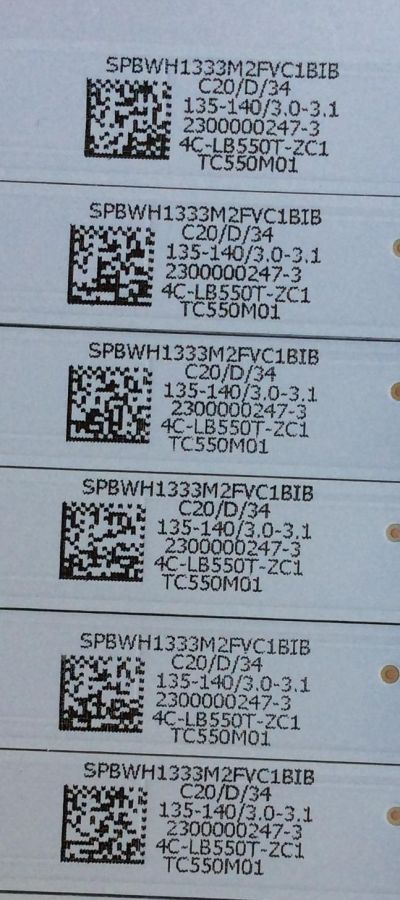 KIT DE LED´S PARA TV / ((INCOMPLETO SOLO 7 PIEZAS)) / INSIGNIA LVF550CSDX E13 V1 / TCL55D05-ZC22AG-03 / 303TC550033 / 4C-LB550T-ZC1 / MODELO NS-55D510NA19	 - Imagen 3