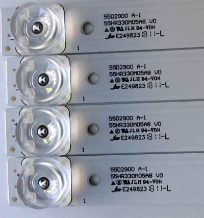 KIT DE LED´S PARA TV ( INCOMPLETOS 7 PIEZAS) / TCL 55HR330M05A8 V0 / 55D2900 A-1 / 55HR330M04B8 V0 / 55D2900 B-1 / 4C-LB5505-HR22J / 4C-LB5504-HR22J / PANEL`S LVF550ND1L CD9W16 / LVF550ND1L / MODELO 55S405 - Imagen 2
