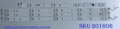 KIT DE LED´S PARA TV / SONY ((INCOMPLETO SOLO 4 PIEZAS)) SYV4942 / LC490EQY-SHM2 / SUY490A23_Rev00_5LED_R_150223 / SVY490A23_Rev00_5LED_R_150223 / SUY490A23_Rev00_5LED_L_150223 / SVY490A23_Rev00_5LED_L_150223 / MODELO XBR-49X800C	
