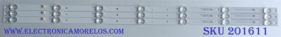 KIT DE LED´S PARA TV VIZIO (3 PIEZAS) NUMERO DE PARTE JL.D40071330-202CS-M_V02 / 6C01B001BX300 / E469119 / PANEL V400HJ9-D03 REV.C1 / MODELO D40F-G9