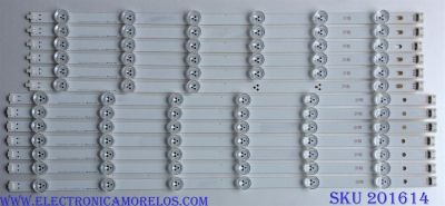 KIT DE LED´S PARA TV ((INCOMPLETO SOLO 13 PIEZAS)) / LG // LG INNOTEK POLA2.0 55"L TYPE REV 0.1 / LG INNOTEK POLA2.0 55"R TYPE REV 0.1 / 12C1 / PANEL LA62M55T120V12 / MODELO 55LA6200