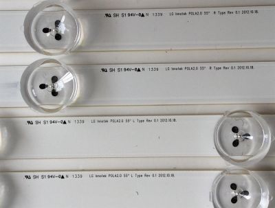 KIT DE LED´S PARA TV ((INCOMPLETO SOLO 13 PIEZAS)) / LG // LG INNOTEK POLA2.0 55"L TYPE REV 0.1 / LG INNOTEK POLA2.0 55"R TYPE REV 0.1 / 12C1 / PANEL LA62M55T120V12 / MODELO 55LA6200 - Imagen 3