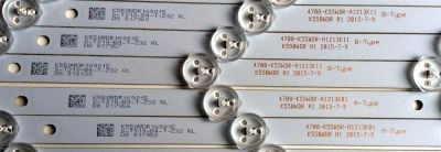 KIT DE LED'S PARA TV (12 PIEZAS) / TOSHIBA 4708-K55WDR-A1213K01 / 4708-K55WDR-A1213K11 / E477989 / K550WDR169015 / S-T310-B4-T-232 / 471R1P79 / KB-6160 / PANEL K550WDR1 / MODELO 55L421U / 55L421U Rev.A - Imagen 4