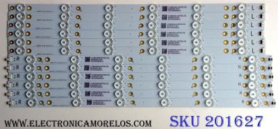 KIT DE LED'S PARA TV (12 PIEZAS) / VIZIO LB50070 / LB50070 V1_00 81075 / 210BZ06DR43030L23L / 3E7650000EC0 / PANEL TPT500J1-HVN07.U / MODELO D50N-E1 / D50N-E1 LTMWVTCT