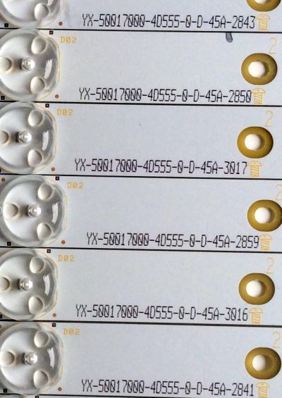 KIT DE LED'S PARA TV (16 PIEZAS) / VIZIO 500TT20 V3 / 500TT19 V3 / 500TT18 V2 / 500TT17 V2 / E88441 / YX-5001700-4D555-0-D-45A / YX-5001710-4D555-0-E-45A / PANEL TPT500J1-HVN04 / MODELOS D500I-B1 / D500I-B1 LTYWRTBQ / E500I-B1 / E500I-B1 LTY6PLKR - Imagen 3