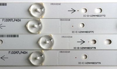 KIT DE LED'S PARA TV (12 PIEZAS) / SHARP E306084 / F100M7LP40H / 0981010221A9 / IC-C-VZAA48D377A / 0981010221AA / IC-D-VZAA48D377B / 0981010221AB / IC-C-VZAA48D377C / 0981010221AC / IC-D-VZAA48D377D / PANEL / MODELO LC-48LE551U - Imagen 4
