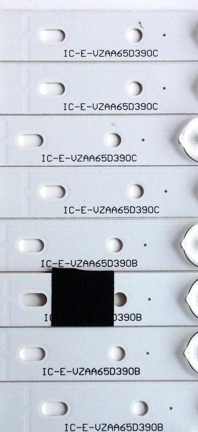 KIT DE LED'S PARA TV (16 PIEZAS) / JVC IC-D-VZAA65D390A / IC-E-VZAA65D390B / IC-E-VZAA65D390C / F110M9RP40F / E306084 / BC-F110M9RP40F-2-3-164-73 / 098101022173 / BC-F110M9RP40F-2-2-164-74 / BC-F110M9RP40F-2-2-164-75 / PANEL T650HVN05.0 / MODELO EM65FTR - Imagen 2