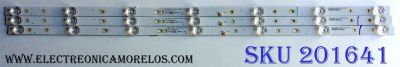 KIT DE LED'S PARA TV (3 PIEZAS) / INSIGNA LED39D07-ZC23AG-09 / 30339007039 / E493461 / 1010219048-2 / 180426A3 / 39000M69 / PANEL T390XVN02.0 / MODELO NS-39D310NA19