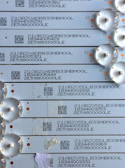 KIT DE LED'S PARA TV (10 PIEZAS) / INSIGNIA LB55135 V1_01 / E349386 / LB55135 V0_01 / 81075 / 2E59800000LE / 210BZ05DLB33MBM00L / 210BZ04DRB33MBM00L / PANEL TPT550U2-D072.L REV:S02B / MODELO NS-55DF710NA19 - Imagen 5