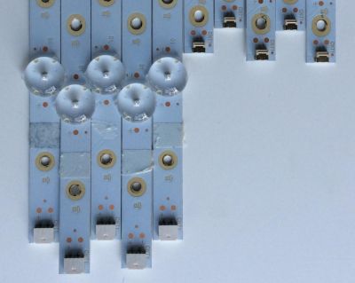 KIT DE LED'S PARA TV (10 PIEZAS) / INSIGNIA LB55135 V1_01 / E349386 / LB55135 V0_01 / 81075 / 2E59800000LE / 210BZ05DLB33MBM00L / 210BZ04DRB33MBM00L / PANEL TPT550U2-D072.L REV:S02B / MODELO NS-55DF710NA19 - Imagen 2