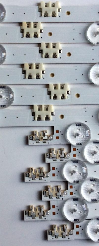 KIT DE LED'S PARA TV SAMSUNG (12 PIEZAS) / NUMERO DE PARTE D4GE-550DCA3-R3 / D4GE-550DCB-R3 / LM41-00099A / LM41-00099G / E88441 / 2014SVS55 / 140111 / BN96-30431A / BN96-30432A / PANEL'S CY-GJ055BGAVYH / GJ055BGA-B1 / MODELOS HG55NE477 / LH55DMEPLGA/GO - Imagen 6
