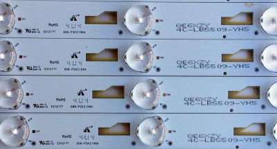 KIT DE LED'S PARA TV (11 PIEZAS) / TCL TMT_55S4600 / TMT_55S4600_3030C_9S1P REV.V4 / E312177 / 006-P2K2106A / 4C-LB5509-YH5 / QE6XZY / PANEL LVF550SD2L / MODELOS 55FS4610R / 55FS4610RTEAA / 55FS4610RTBAA - Imagen 5