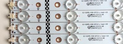 KIT DE LEDS PARA TV VIZIO ORIGINAL 14 PIEZAS / NUMERO DE PARTE GJ-D2P5-430-D712-L-TEST-V3 / GJ-D2P5-430-D712-R-TEST-V3 / GJ-D2P5-430-D712-L-V3-CB / U-EHLC67U4 / PANEL TPT430H3-QVN01.U REV: S000A / MODELOS M43-C1 / M43-C1 LTTWSPAR / M43-C1 LTTWSPCR - Imagen 2