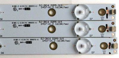 KIT DE LED'S PARA TV (3 PIEZAS) / VIZIO GJ-2K16 D2P5-315 D407-V1.2 (613*17MM) / 210BZ07D043535C04D / 6146 PANEL TPT315B5-FHBN0.K REV. S49P2E / MODELOS E32-D1 / E32-D1 LTTUUEAS / E32H-D1 LTTUUEBS / D32HN-E1 LTT3VMAS / D32HN-E1 LTT3VMCS / D32HN-E1 LTTUVMAS - Imagen 4