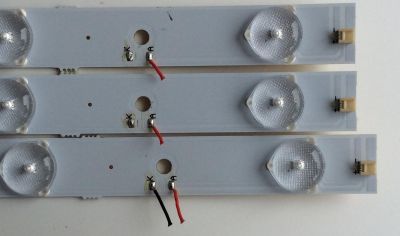 KIT DE LED'S PARA TV (3 PIEZAS ) / AFFINITY IC-B-CNA039D139 / LXC037 / 1003130201XC03703159 PANEL  TY390LK03-BCW2 / MODELO SLE2039 - Imagen 2