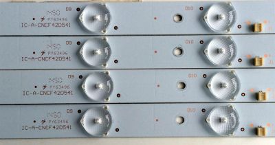 KIT DE LED'S PARA TV (4 PIEZAS) / SEIKI 910-416-1001 / IC-A-CNCF42D541 / LQ-K5-A4 / PANEL / MODELO SE420UM - Imagen 2