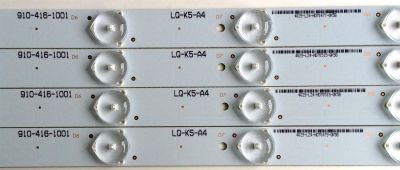 KIT DE LED'S PARA TV (4 PIEZAS) / SEIKI 910-416-1001 / IC-A-CNCF42D541 / LQ-K5-A4 / PANEL / MODELO SE420UM - Imagen 3