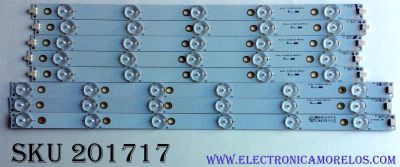 KIT DE LED'S PARA TV (8 PIEZAS) / VIZIO GJ-DLEDV-420-D711-V4-L / GJ-DLEDV-420-D711-V4-R / E349376