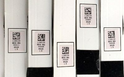 KIT DE LEDS PARA TV HISENSE ORIGINAL 5 PIEZAS / NUMERO DE PARTE 196105 / LB55143 / E469119 / PANEL HD550S1U81-L1(S0)GM\ROH / MODELOS 55R6040E / 55R7E - Imagen 3