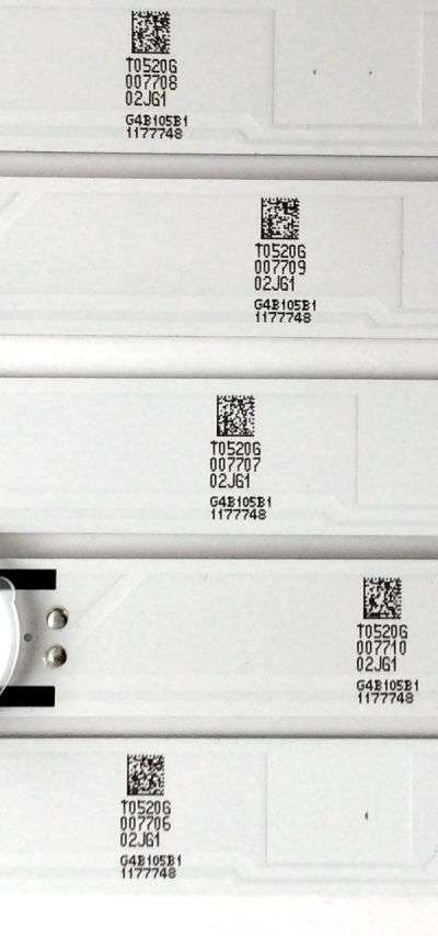 KIT DE LED'S PARA TV (5 PIEZAS) / SHARP 1177748 / SVH500A63_REV03_10WIC0P_UBH+SILK_161228 / PANEL HD500K3U53\S1\XP\BBY\GM\ROH / MODELO LC-50LBU591U / LC-50LBU591U REV.C - Imagen 3