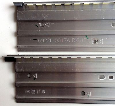 KIT DE LED'S PARA TV (2 PIEZAS) / VIZIO 6922L-0017A / 6922L-0018A / 6920L-0132C / 6920L-0132D / PANEL LC470EUD (SE)(F4) / MODELO M3D470KD - Imagen 3