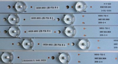 KIT DE LED'S PARA TV (5 PIEZAS) / APEX GKB5.948.3028 / GKB7.8203826 / LTE50450/5.948.3024 / PANEL T500HVN08.2 / MODELO LE50D5 - Imagen 4