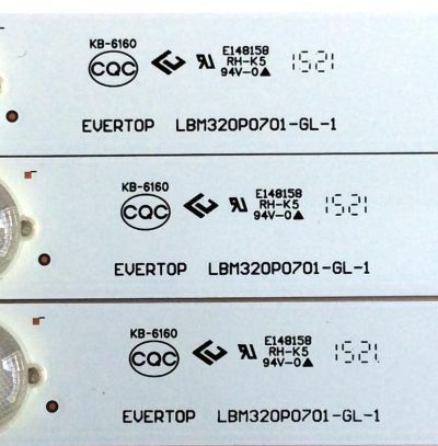 KIT DE LED'S PARA TV (3 PIEZAS) / VIZIO LBM320P0701-GL-1 / 04-C0150605 / E148158 / 04224[01408 / PANEL'S TPT315B5.0TU3A / TPT315B5-0TU3A.Q / TPT315B5-WHBN0.K / MODELOS D32H-C1 E32H-C1 LTTDSJBR / E32H-C1LTTDSJCR / D32H-C1 / D32H-D1 / D32HN-D1 - Imagen 2