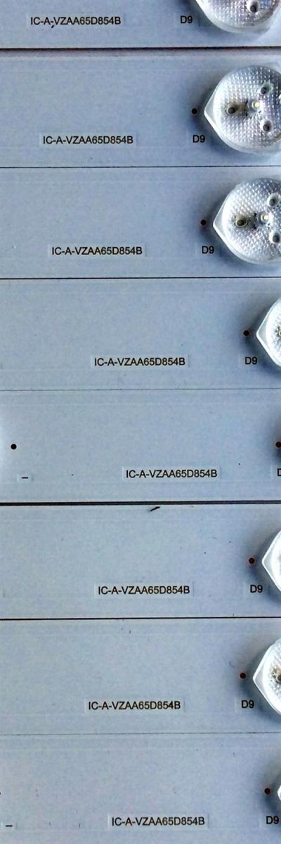 KIT DE LED'S PARA TV (16 PIEZAS) / SUNBRITE IC-A-VZAA65D854A / IC-A-VZAA65D854B / 0981010221I1 / 0981010221I2 / G105M8RP40SA / BY-G105M8RP40SA-2-6-157-I1-0022 / PANEL T650QVN06.0 / MODELO SB-6574UHD - Imagen 5