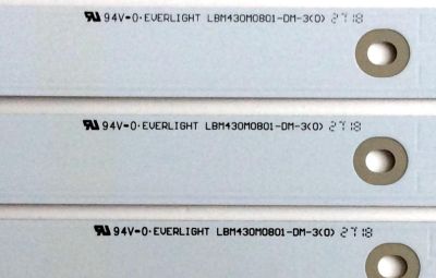 KIT DE LED'S PARA TV (3 PIEZAS) / SAMSUNG 58.43T16.001 / LBM430M0801-DM-3(0) / 58.43T0U.E01 / PANEL T430QN03.5 / MODELO UN43NU6900FXZA AZ02 - Imagen 2