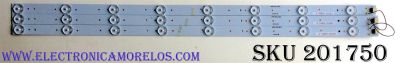 KIT DE LED'S PARA TV (3 PIEZAS) / APEX GKB7.820.3800 / 140102-92K62-A / 6KB5.948.1031 / PANEL DH3151A04 / MODELO LE3245M