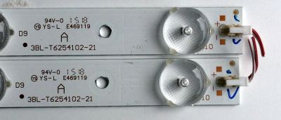 KIT DE LED'S PARA TV (2 PIEZAS) / PROSCAN 3BL-T6254102-21 / JS-KY23FDXD / YS-L  E469119 / PANEL HK315LEDM-OHBFH / MODELO PLDED3273A-B A1505 - Imagen 3