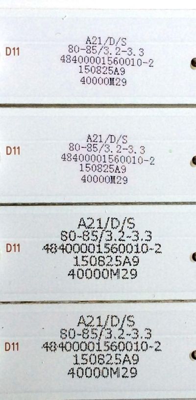 KIT DE LED'S PARA TV (4 PIEZAS) / ELEMENT 30340012207 / LED40D12-03-(B) / 48400001560010-2 / 30340012207  D5 / PANEL'S LSC400HN02 / LSC400HM10 / MODELO ELEFW408 - Imagen 4