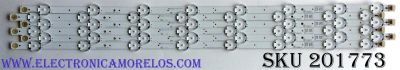 KIT DE LED'S PARA TV (6 PIEZAS) / PHILIPS UDULED0GS065 REV.C / LG INNOTEK 55INCH FUNAI_REV.C / 55W8S1P / G065 / PANEL UADR2XH / UBDR1XH / MODELOS 55PFL5922/F8 / 55PFL5703/F7 / 55PFL5602/F7