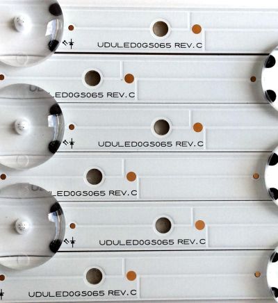 KIT DE LED'S PARA TV (6 PIEZAS) / PHILIPS UDULED0GS065 REV.C / LG INNOTEK 55INCH FUNAI_REV.C / 55W8S1P / G065 / PANEL UADR2XH / UBDR1XH / MODELOS 55PFL5922/F8 / 55PFL5703/F7 / 55PFL5602/F7 - Imagen 2