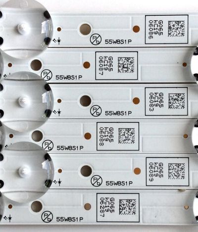 KIT DE LED'S PARA TV (6 PIEZAS) / PHILIPS UDULED0GS065 REV.C / LG INNOTEK 55INCH FUNAI_REV.C / 55W8S1P / G065 / PANEL UADR2XH / UBDR1XH / MODELOS 55PFL5922/F8 / 55PFL5703/F7 / 55PFL5602/F7 - Imagen 4