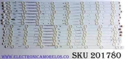 KIT DE LED'S PARA TV (16 PIEZAS) / JVC IC-C-VZAA65D390A / IC-D-VZAA65D390B / IC-D-VZAA65D390C / 098101022173 / 098101022174 / 098101022175 / PANEL T650HVN05.0XR-2 /  MODELO EM65FTR