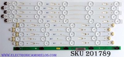 KIT DE LED'S PARA TV (10 PIEZAS) / SAMSUNG 34791A / 34792A / LM41-00117B / 00117C / PANEL'S CY-GK040HGLV / CY-WJ040HGLV1H / CY-GJ040FLLV1H / CY-GJ040HGLVGH / CY-GJ040HGLVDH / CY-GJ040HGLVFH / MODELOS UN40MU6300 / UA40JU6000 / UN40JU650 / UA40KU7000