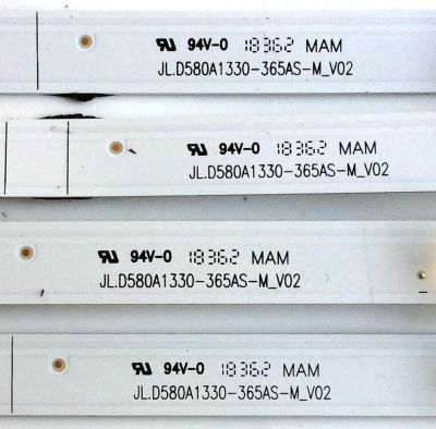 KIT DE LED'S PARA TV ((INCOMPLETO SOLO 4 PIEZAS)) / SHARP JL.D580A1330-365AS-M / 1199904 / JL.D580A1330-365AS-M_V02 / PANEL CV580U2-T01 / MODELOS LC-58Q7330U / LC-58Q620U - Imagen 2