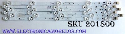 KIT DE LED'S PARA TV (6 PIEZAS) / MAGNAVOX UDULED0SM047 / LM41-00119C / UDULED0SM047 REV.A / E52483 / 150525 / SAMSUNG_2014FUNAI43_3228_05_REV1.0_LM41-00119C / PANEL LC430DUY (SH)(A1) / MODELOS 43ME345V / F7 DS1 / 43ME345V/F7 DS1 / 43MV314X / F7 DS1