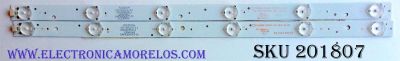 KIT DE LED'S PARA TV (2 PIEZAS) / ELEMENT GC236D06-ZC21FG-01 / 303GC236038 / PY63718 / 100-105/3.1-3.2 / 2010007641-2 / 2010019492-1 / 150629B17 / 150602A3 / 2447620630T-04 / 2447620630T-07 / PANEL BOEI236WX1 / MODELO ELEFW248