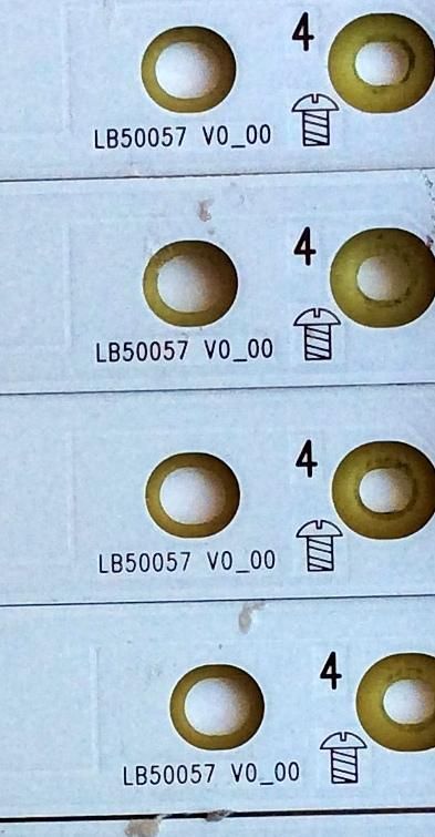 KIT DE LED'S PARA TV (12 PIEZAS) / VIZIO LB50057 V0_00 / M30900 / 16V0 94V-0 / 210BZ06D0 / 43030L08L / 2E772001NYB0 / LED'S SUSTITUTOS TPT500J1-HVN04 REV:S17TK / EVTLBM500P0601-DN-2 / PANEL TPT500U1-QVN03.U / MODELO D50U-D1 / D50U-D1 LTCWTQGS - Imagen 4