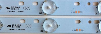 KIT DE LED'S PARA TV (2 PIEZAS) / SCEPTRE C620PHHB01F6A / CB19PGHBTXF7A / E348423 / KB-FR-4 / LE-600 / PANEL CN32HA526 / MODELO X32 - Imagen 3