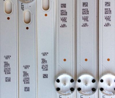 KIT DE LED'S PARA TV (6 PIEZAS) / LG A-TYPE LC43490077A / B-TYPE LC43490078A / LC43490077A / LC43490078A / SSC_43UJ63_A_S / SSC_43UJ63_B_S / SSC_43UJ63_7LED_REV01_170930 / LGD43077 / PANEL NC430DGG-AAFX3 / 43UJ6300-UA / 43UJ6300-UA.BUSYLJM - Imagen 5